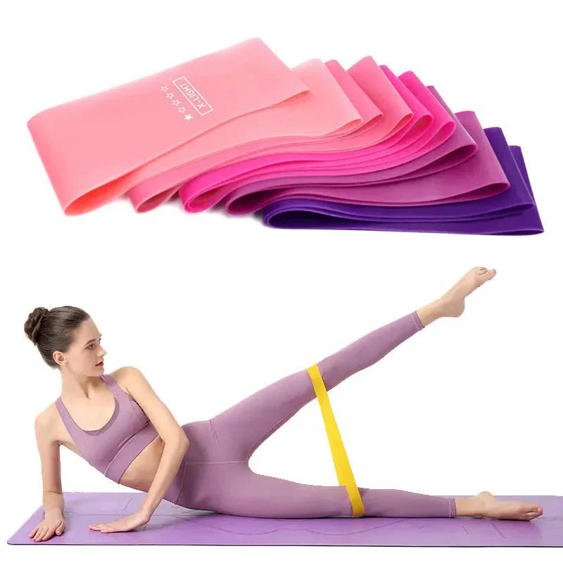 Elastic Resistance Bands Set for Yoga, Pilates, and Strength Training - 5 - Pack