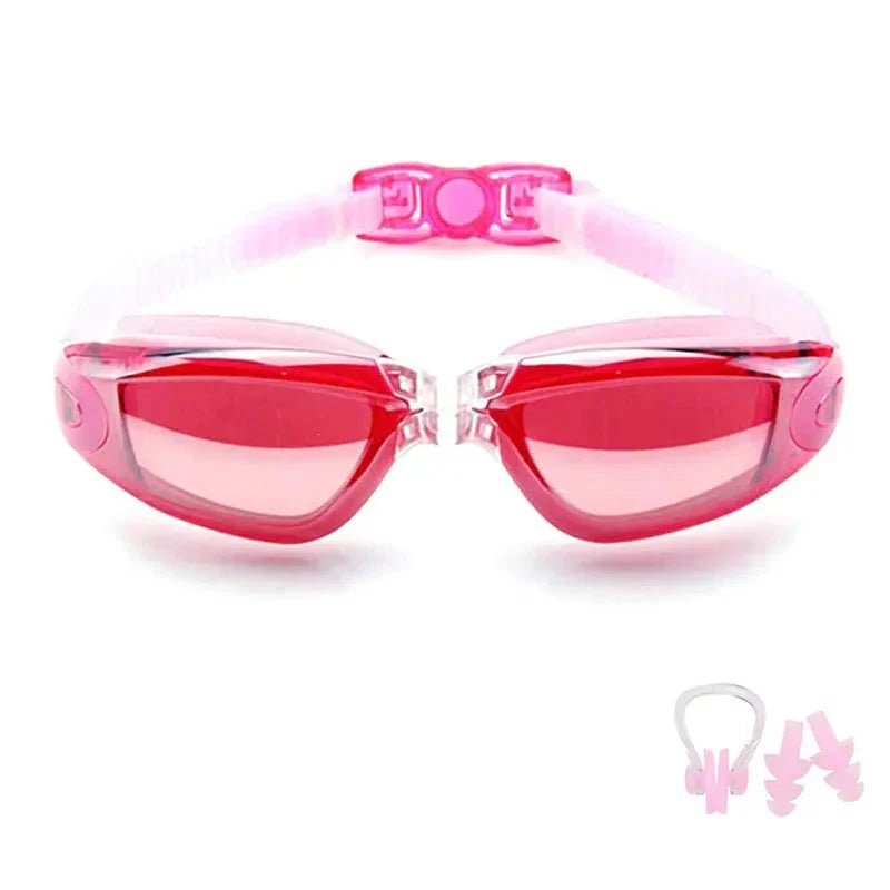 Swimming Goggles for Men & Women – Anti - Fog UV Protection, Waterproof, Adjustable Silicone Swim Goggles for Adults & Kids